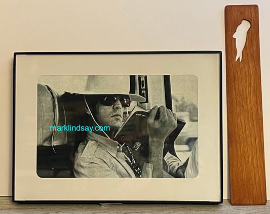 Cherry Seal Bookmark + Framed Mark Reading Photo - Personally Autographed to YOU by Mark