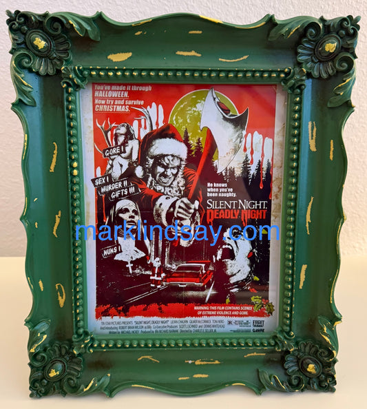 FRAMED Movie Mini-Photo/Poster - Silent Night, Deadly Night (ML Mix Engineer) - Personally Autographed To You By Mark Lindsay