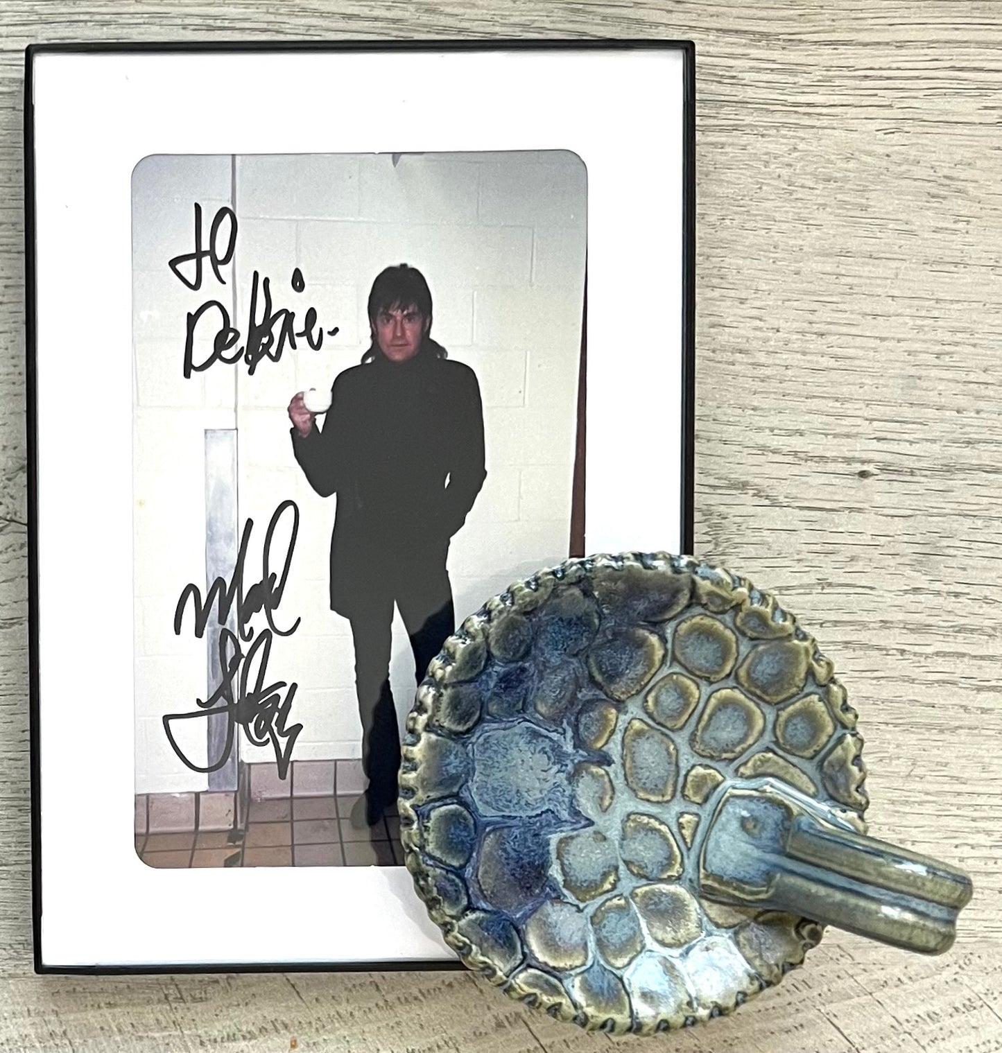 Tea with Mark Lindsay 8 - Teabag Holder/Spoon Rest and Framed Photo - Personally Autographed to YOU by Mark