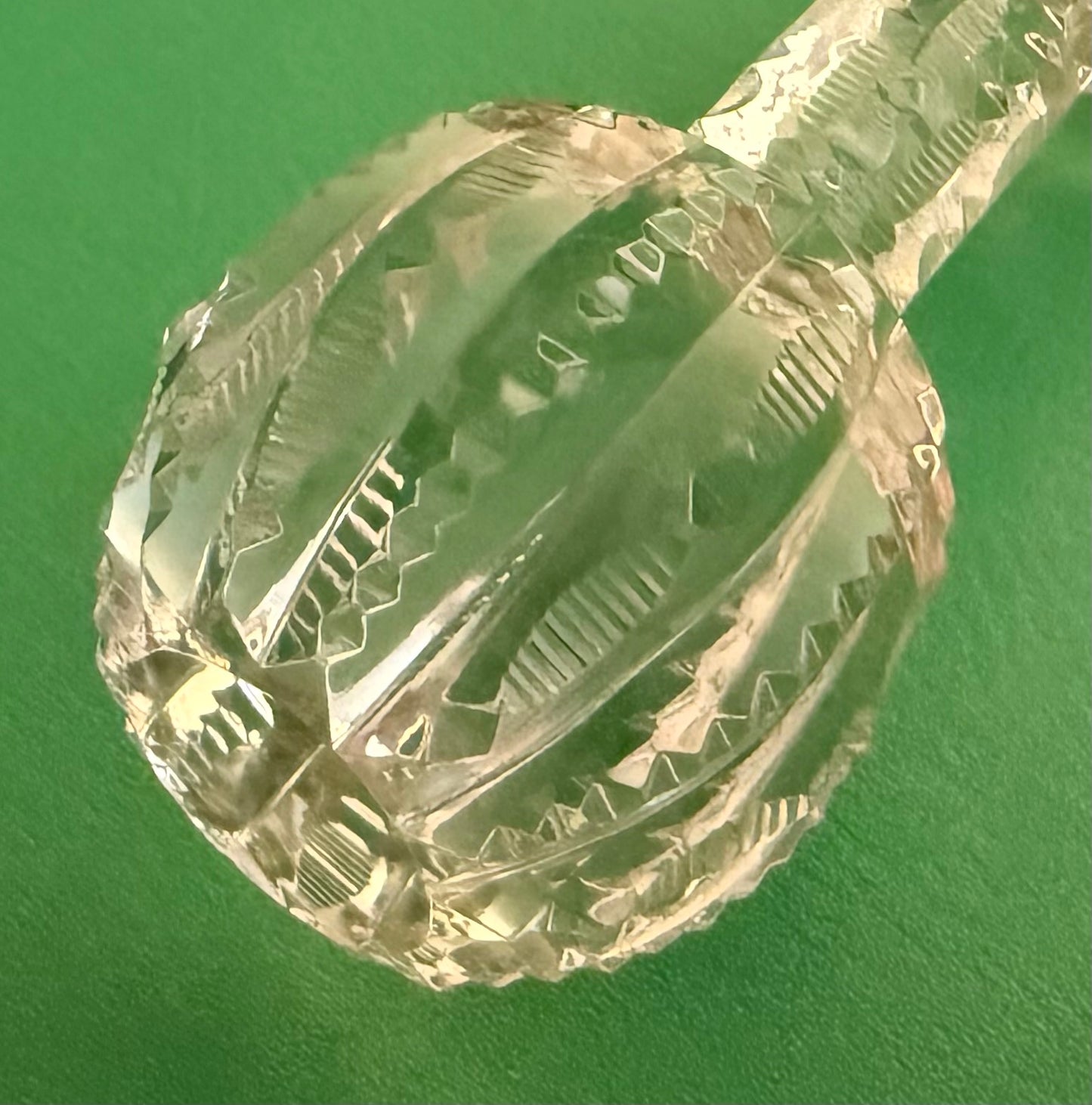 Victorian Cut Glass Knife Rest from '69 UK Trip - w/London Photo Personally Autographed to YOU by Mark Lindsay