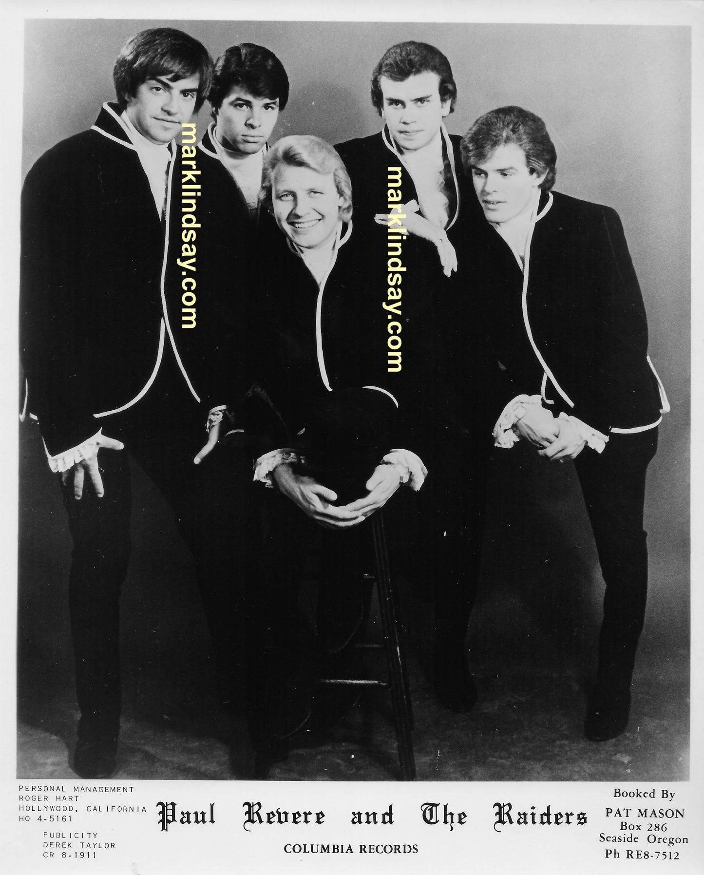 Original Vintage Promo Photo - Raiders  1965 - Personally Autographed to YOU by Mark