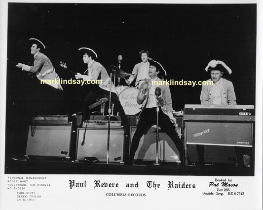 Original Vintage Promo Photo - Raiders  1965 Stage - Personally Autographed to YOU by Mark
