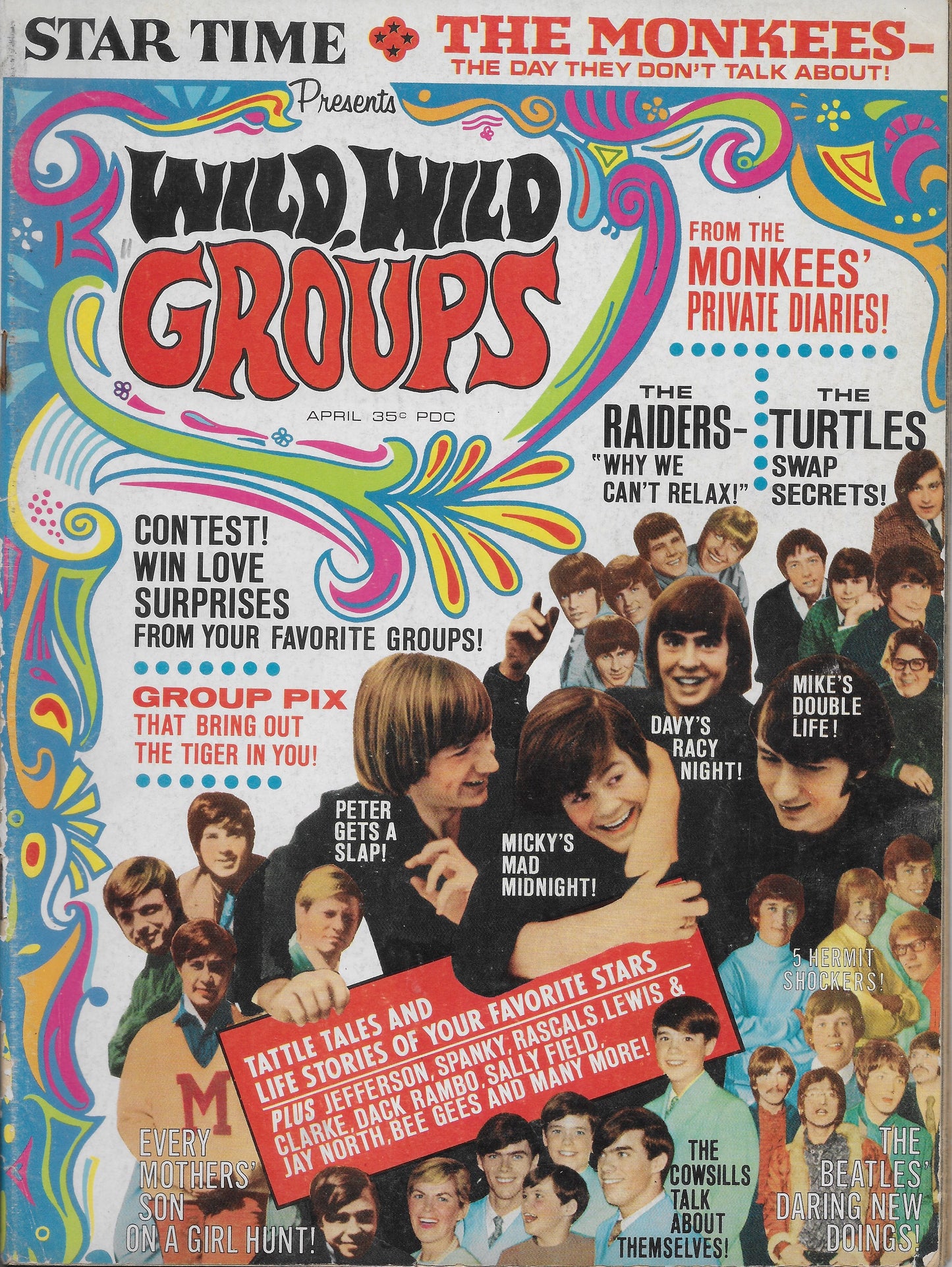 April 1968 Star Time Presents WILD WILD GROUPS Magazine - Personally Autographed to YOU by Mark